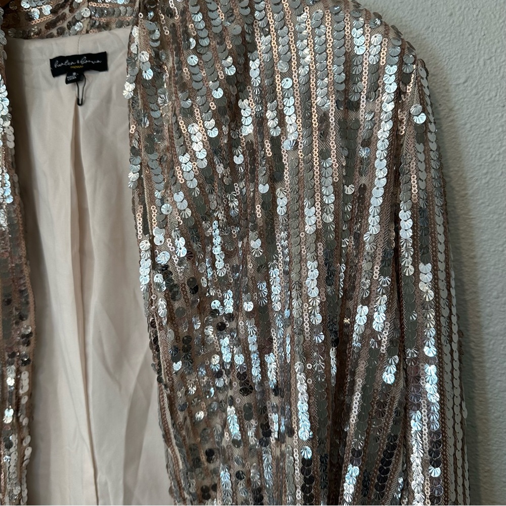 Hunter & Brown Sequin Silver Jacket - image 4